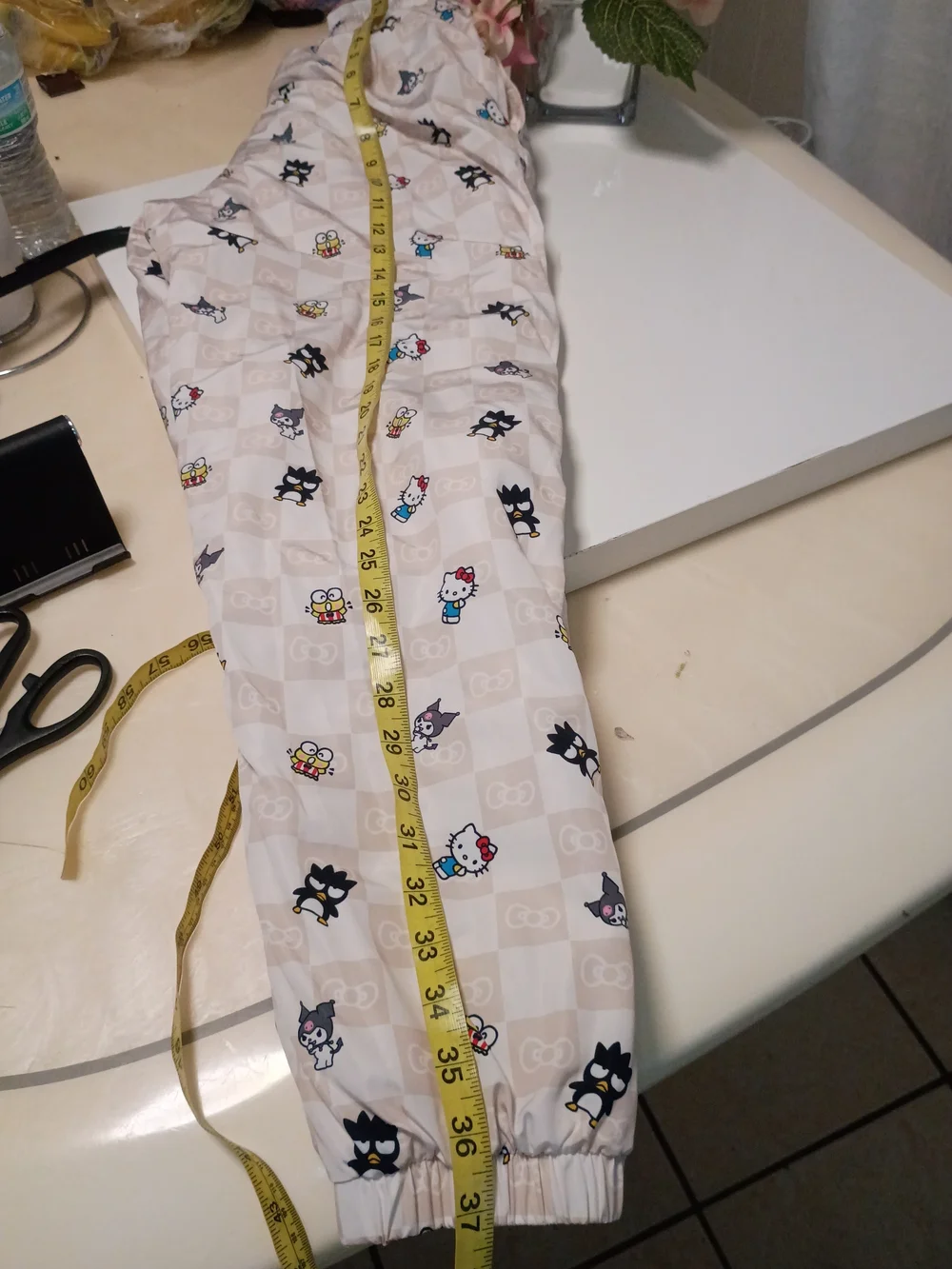 Hello Kitty Kids Beige Character Print Pajama Pants